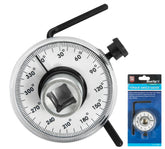 BlueSpot Torque Angle Gauge Easy Read Face For Socket Ratchets 1/2" Drive